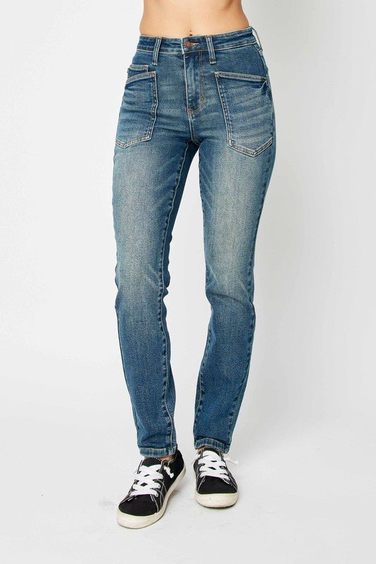 Judy Blue Full Size High Waist Skinny Jeans - Too Dimes Boutique