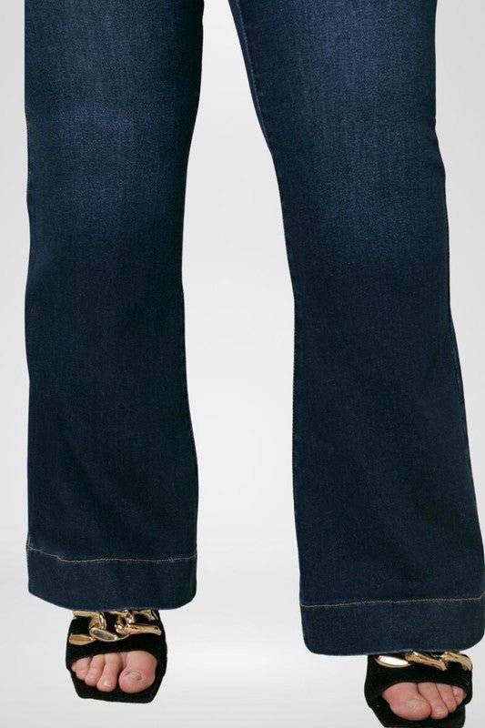 Plus High Rise Flare - Too Dimes Boutique