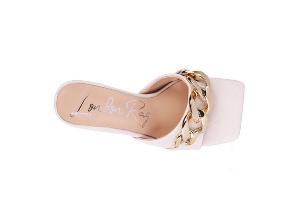 MERMAID Quilted Metal Chain Heeled Sandals - Too Dimes Boutique