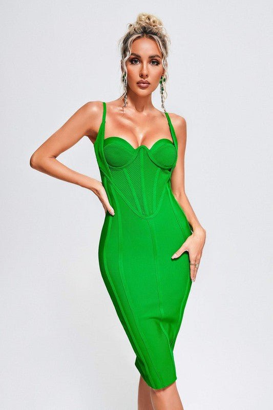 Athina corset bandage mini dress - Too Dimes Boutique