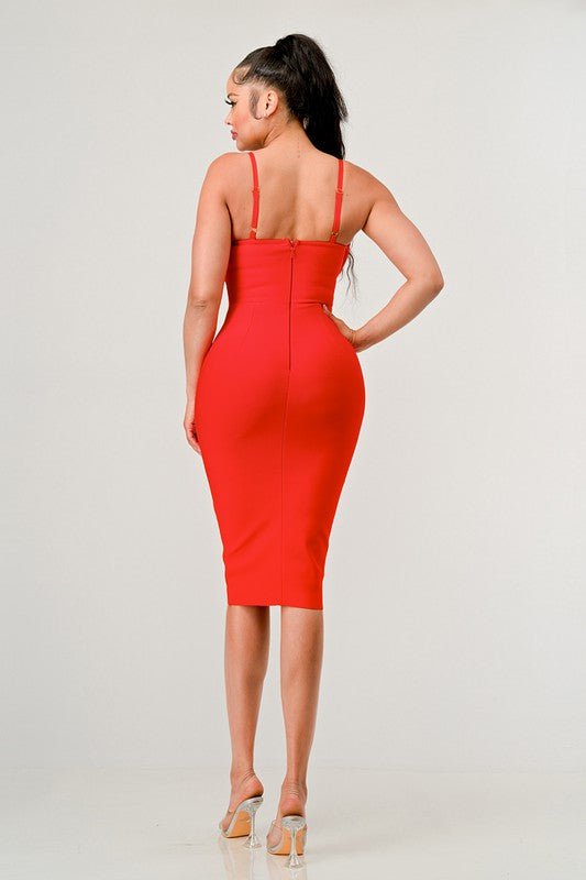 Athina corset bandage mini dress - Too Dimes Boutique