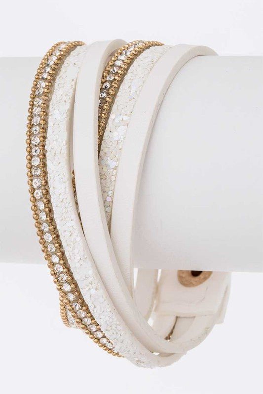 Crystal Bezel Fashion Watch Bracelet Set - Too Dimes Boutique