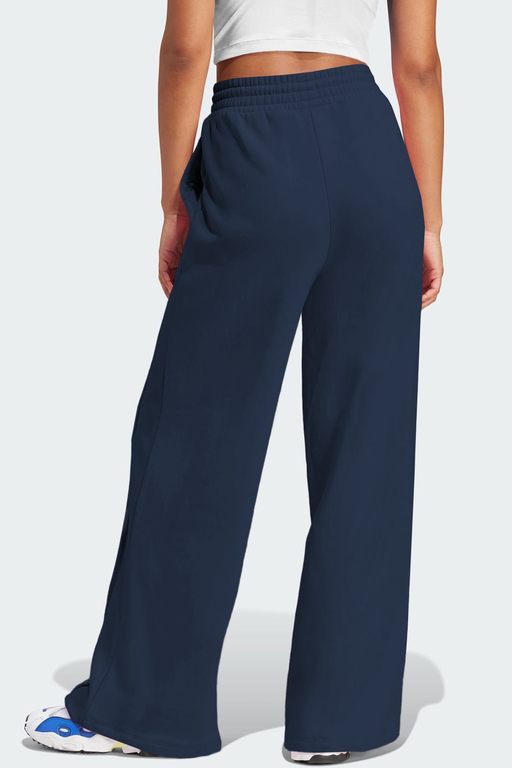 Drawstring Wide Leg Active Pants - Too Dimes Boutique