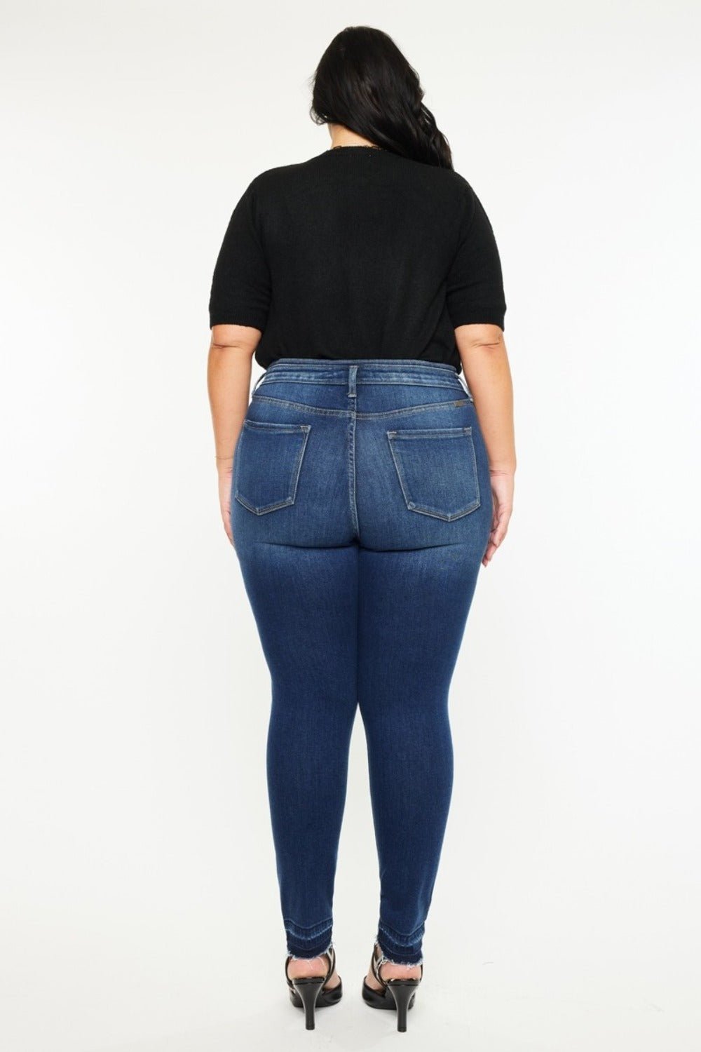 Kancan Full Size High Rise Ankle Skinny Jeans - Too Dimes Boutique