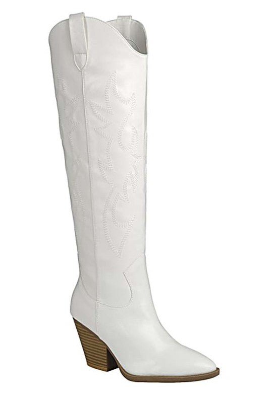 RIVER - 17 - KNEE HIGH WESTERN BOOT - Too Dimes Boutique