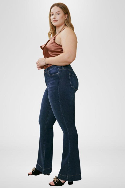 Plus High Rise Flare - Too Dimes Boutique