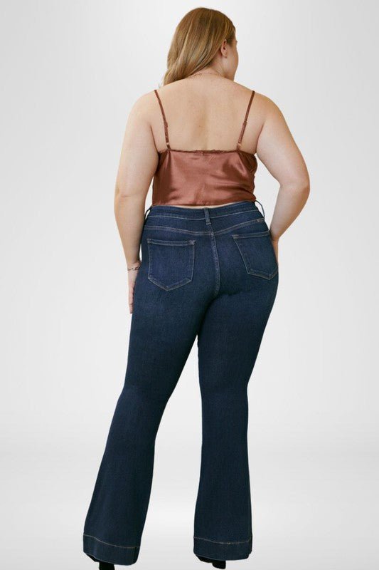 Plus High Rise Flare - Too Dimes Boutique