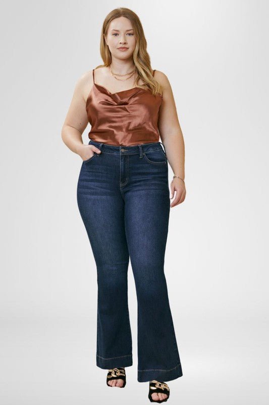Plus High Rise Flare - Too Dimes Boutique