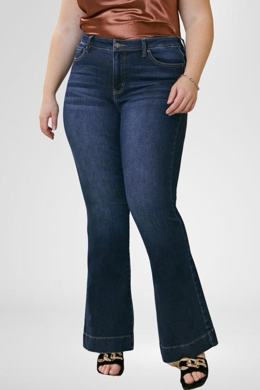 Plus High Rise Flare - Too Dimes Boutique