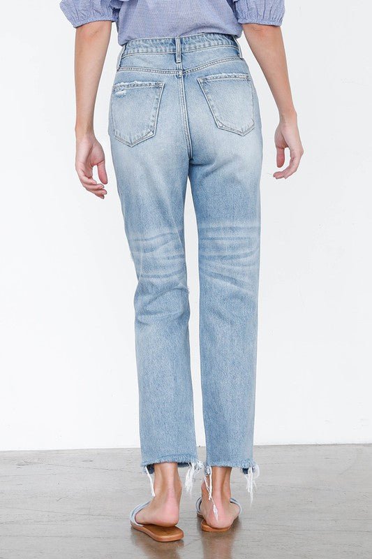 HIGH RISE MOM JEANS - Too Dimes Boutique