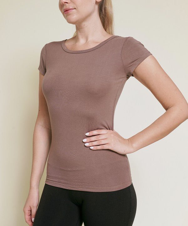 BAMBOO CREWNECK TOP - Too Dimes Boutique