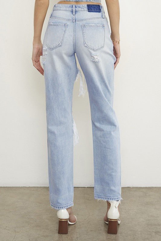 HIGH RISE BAGGY JEANS - Too Dimes Boutique