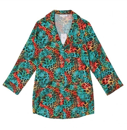 LEOPARD PRINT SLEEP SHIRT - Too Dimes Boutique