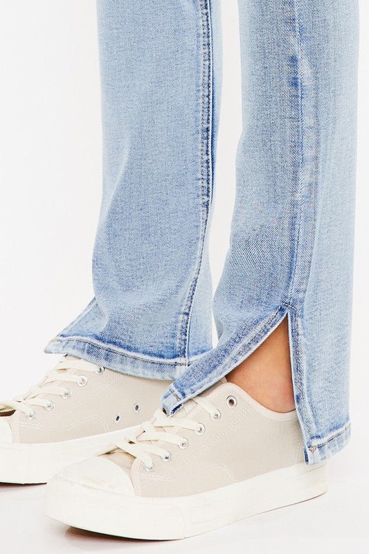 Mid Rise Y2K Bootcut Jeans - Too Dimes Boutique