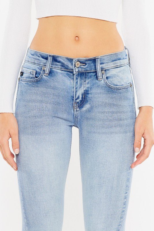 Mid Rise Y2K Bootcut Jeans - Too Dimes Boutique