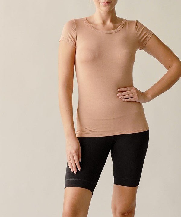 BAMBOO CREWNECK TOP - Too Dimes Boutique