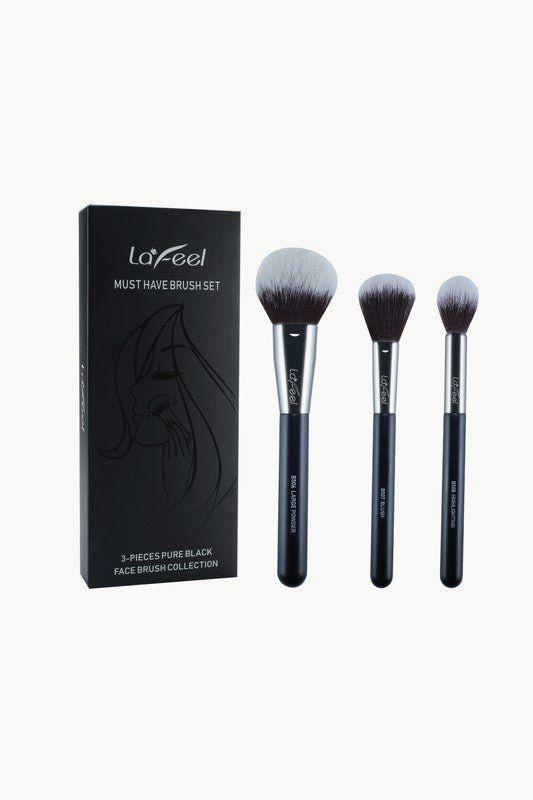 Lafeel Pure Black Collection Must Have Brush Set - Too Dimes Boutique
