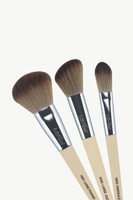 Lafeel Face and Eye Brush Set in Taupe - Too Dimes Boutique