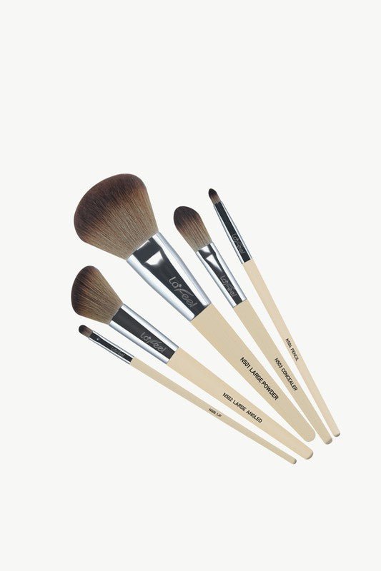 Lafeel Face and Eye Brush Set in Taupe - Too Dimes Boutique