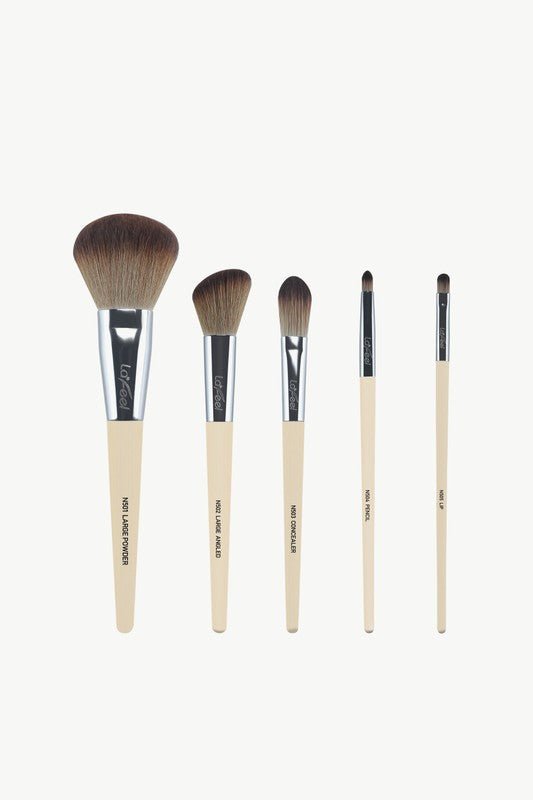 Lafeel Face and Eye Brush Set in Taupe - Too Dimes Boutique