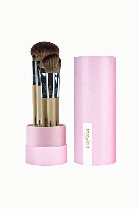 Lafeel Face and Eye Brush Set in Taupe - Too Dimes Boutique