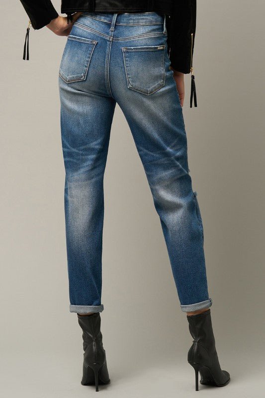 GIRLFRIEND JEANS / STRETCHED - Too Dimes Boutique