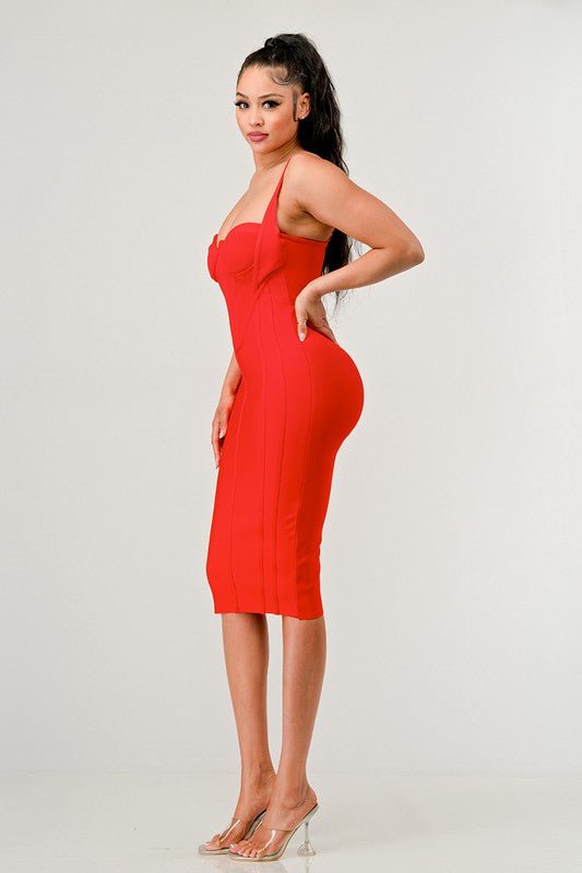 Athina corset bandage mini dress - Too Dimes Boutique