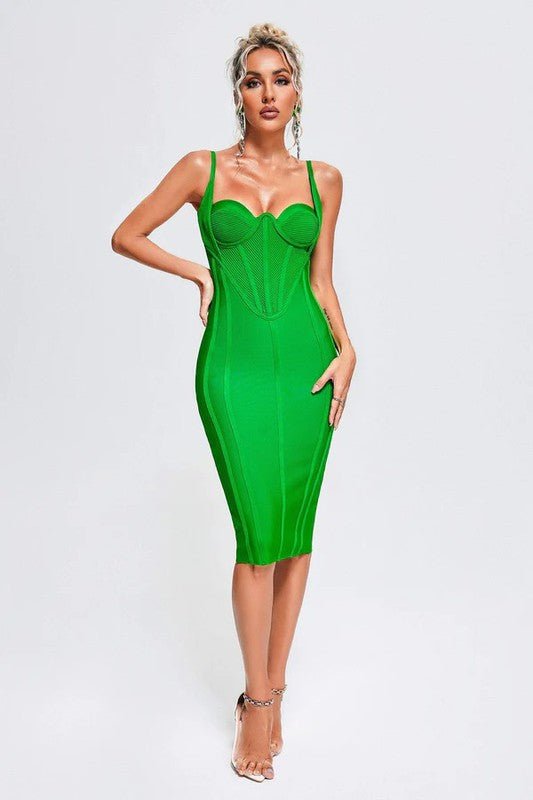 Athina corset bandage mini dress - Too Dimes Boutique