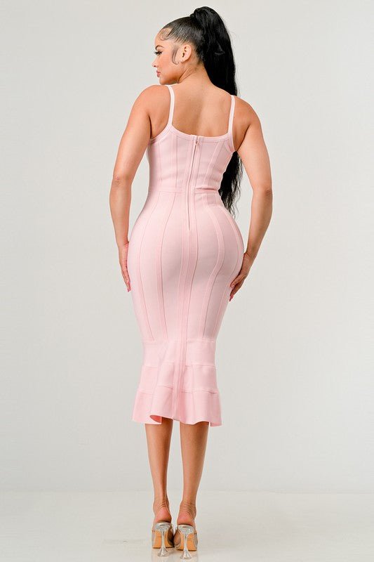 BODYCON MIDI DRESS - Too Dimes Boutique