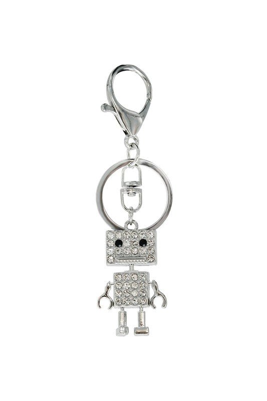 RHINESTONE ROBOT KEY HOLDER - Too Dimes Boutique