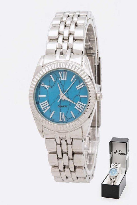 Quartz Movement Metal Bracelet Watch - Too Dimes Boutique