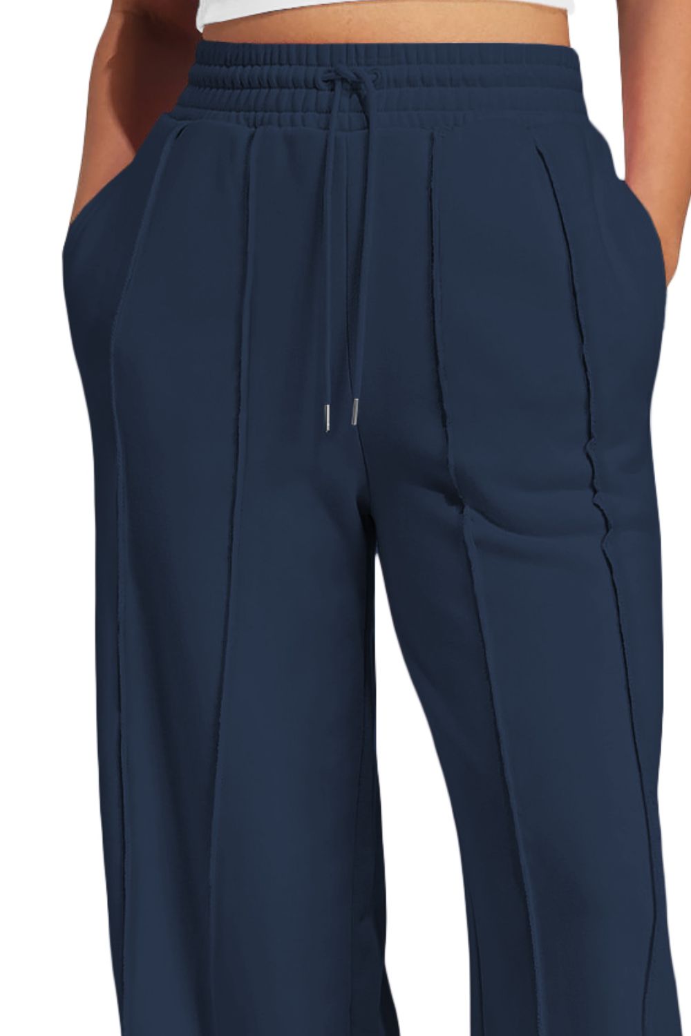 Drawstring Wide Leg Active Pants - Too Dimes Boutique