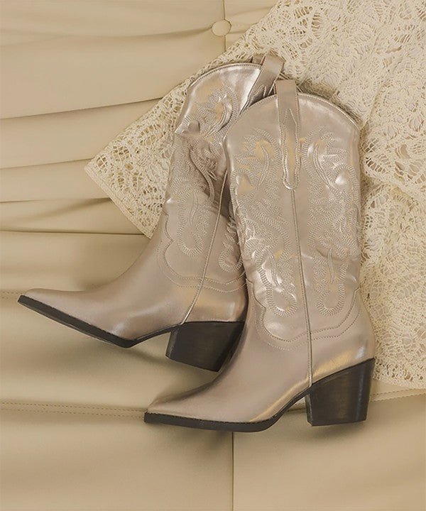 AMAYA - CLASSIC WESTERN BOOTS - Too Dimes Boutique