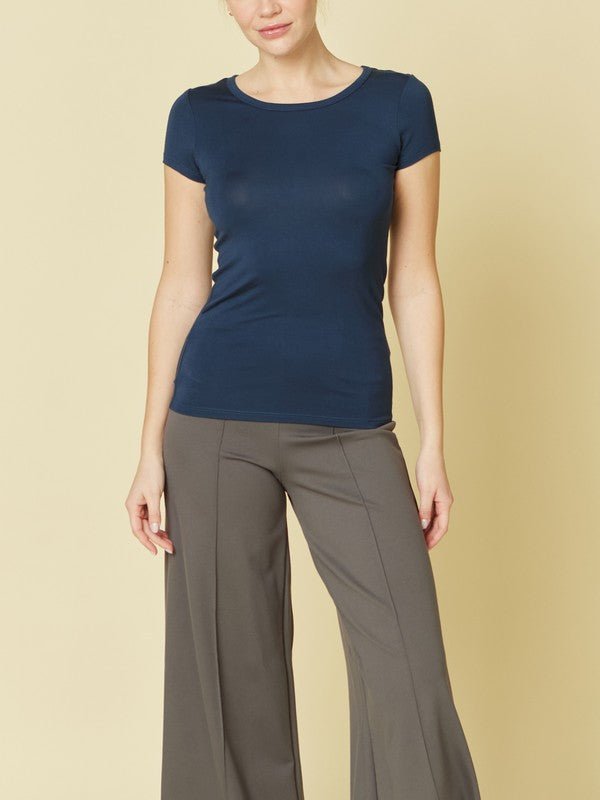 BAMBOO CREWNECK TOP - Too Dimes Boutique