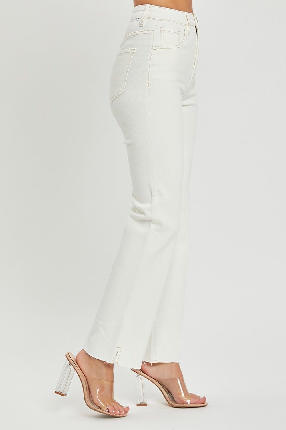 RISEN Jeans Tummy Control High - Rise Full Size Straight Leg Denim - Too Dimes Boutique