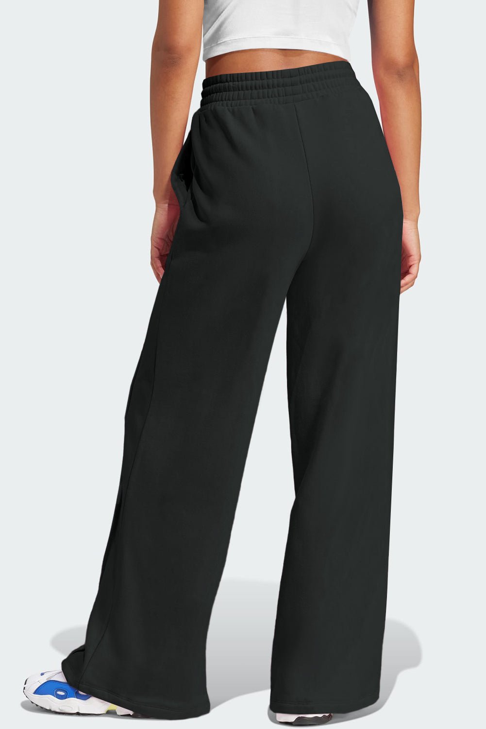 Drawstring Wide Leg Active Pants - Too Dimes Boutique