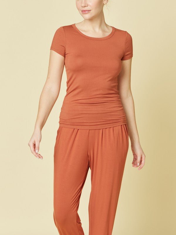 BAMBOO CREWNECK TOP - Too Dimes Boutique
