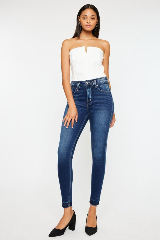 Kancan Full Size High Rise Ankle Skinny Jeans - Too Dimes Boutique