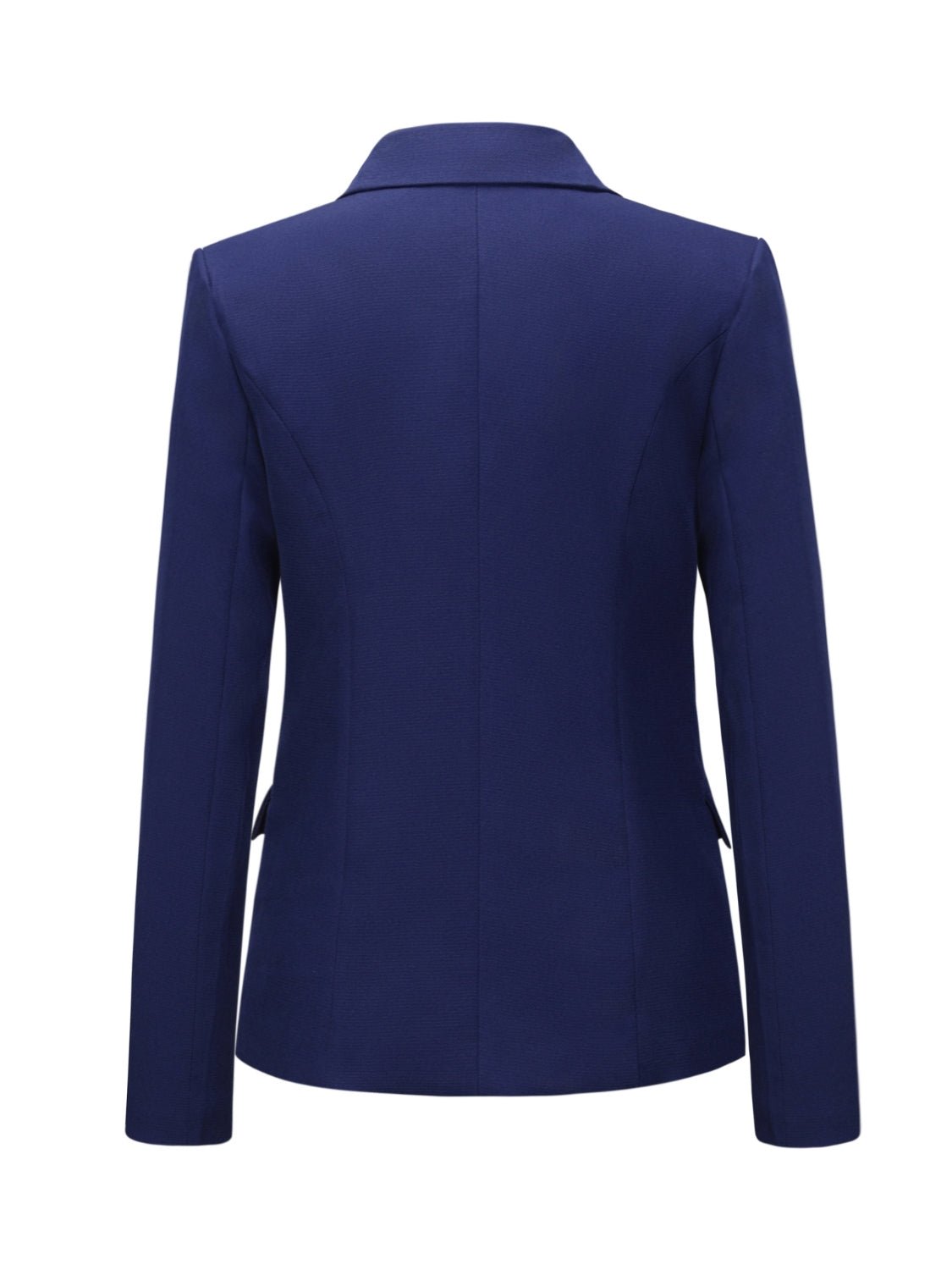 Lapel Collar Long Sleeve Blazer - Too Dimes Boutique