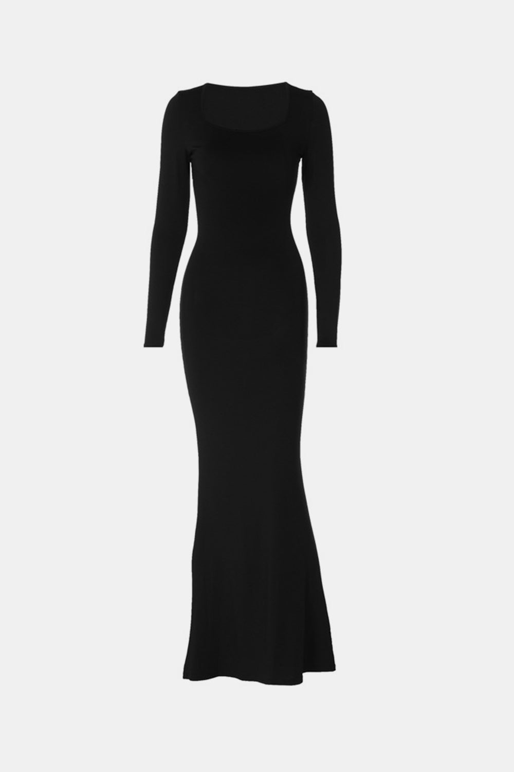 Basic Bae Built - In Shapewear Square Neck Long Sleeve Maxi Dress - Too Dimes Boutique