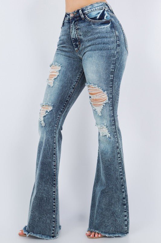 Storm Bell Bottom Jean - 32" Inseam - Too Dimes Boutique