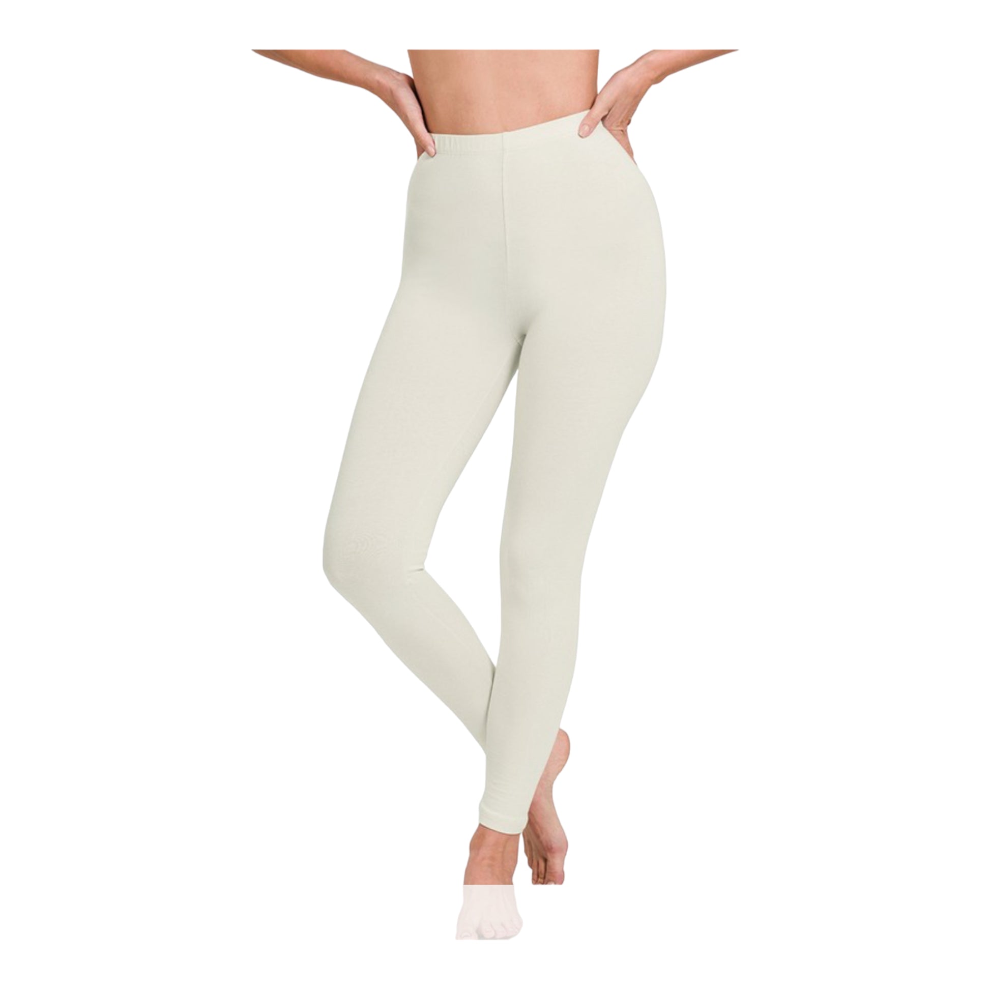 Premium Cotton Full Length Leggings - Too Dimes Boutique