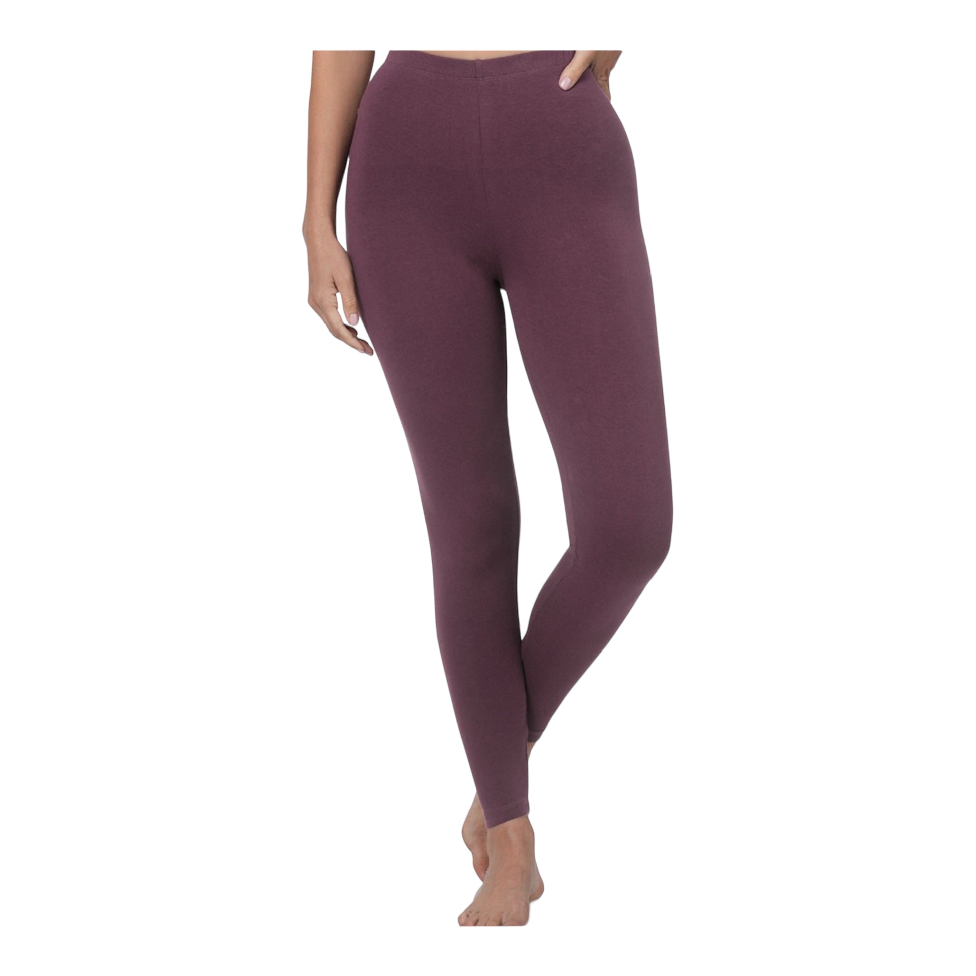 Premium Cotton Full Length Leggings - Too Dimes Boutique