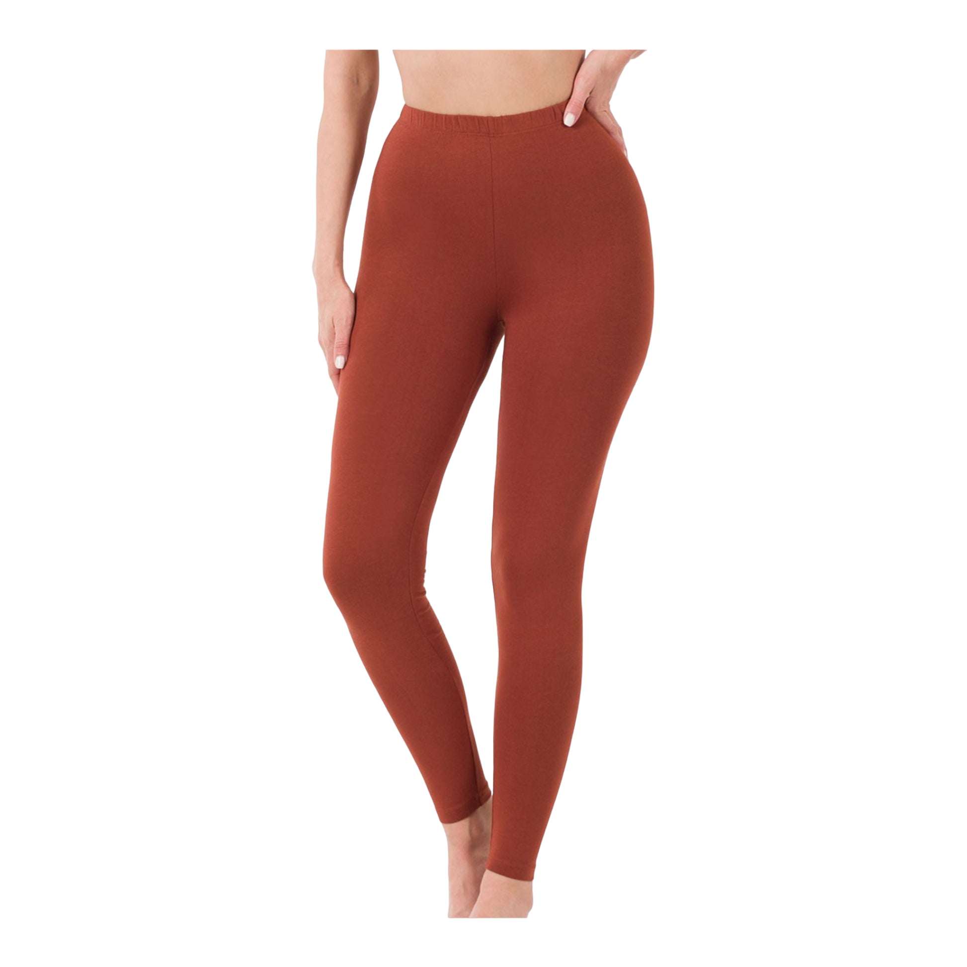 Premium Cotton Full Length Leggings - Too Dimes Boutique
