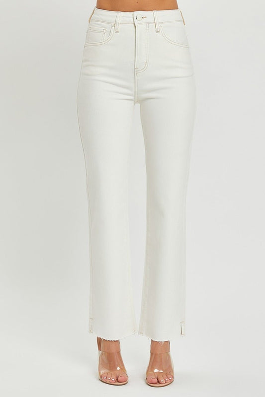 RISEN Jeans Tummy Control High - Rise Full Size Straight Leg Denim - Too Dimes Boutique