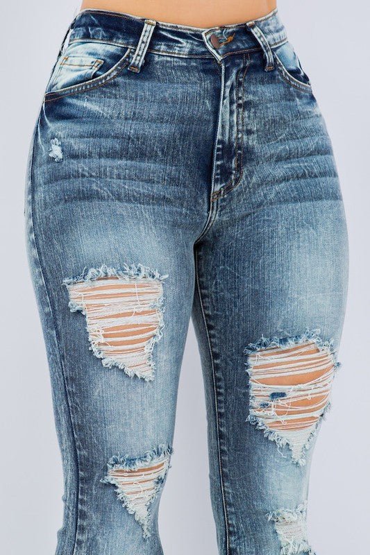 Storm Bell Bottom Jean - 32" Inseam - Too Dimes Boutique