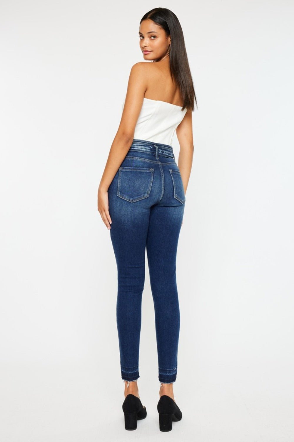 Kancan Full Size High Rise Ankle Skinny Jeans - Too Dimes Boutique