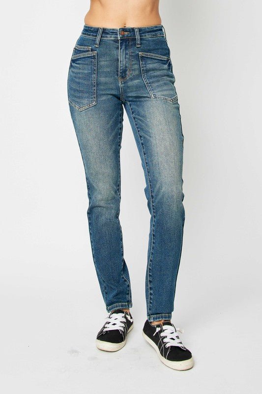 Judy Blue Full Size High Waist Skinny Jeans - Too Dimes Boutique