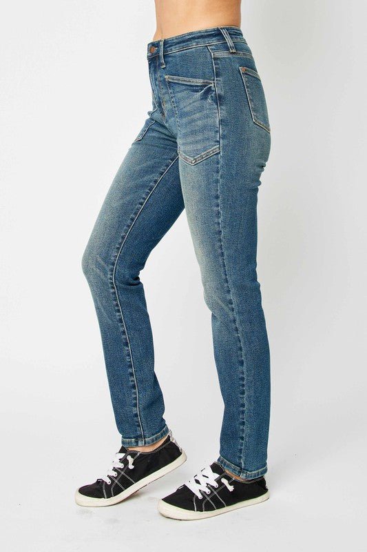 Judy Blue Full Size High Waist Skinny Jeans - Too Dimes Boutique