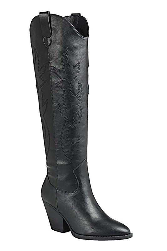 RIVER - 17 - KNEE HIGH WESTERN BOOT - Too Dimes Boutique